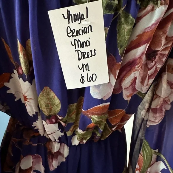 Women’s Blue Cold-Shoulder Maxi / Formal / Party / Prom Dress, Size M, NWT - Picture 10 of 15